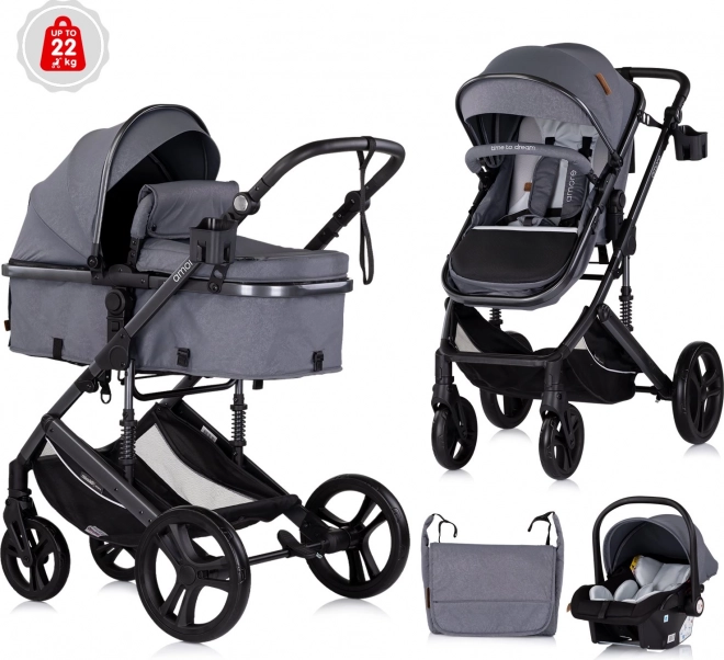 Kombivogn Amore 2v1 Cloud Grey