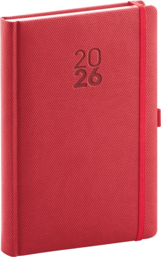 Dagbog Diamante Rød 2026
