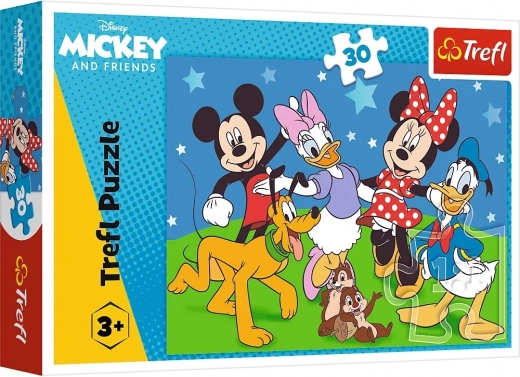 Puslespil 30 brikker – MICKEY OG VENNERNE fra Trefl