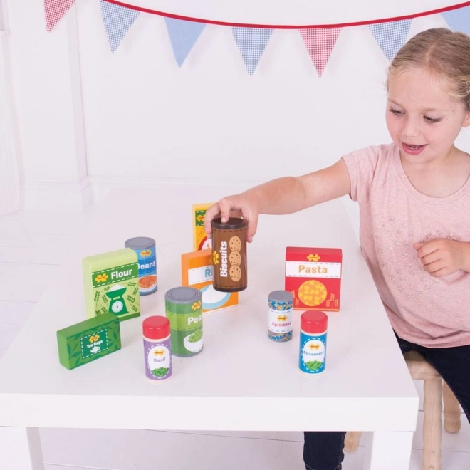 Bigjigs Toys Sæt af holdbare fødevarer