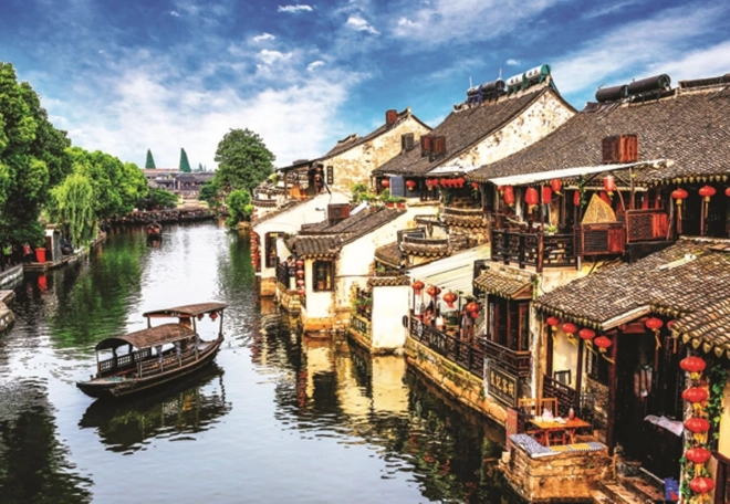 Puslespil Gamle by Xitang 2000 brikker