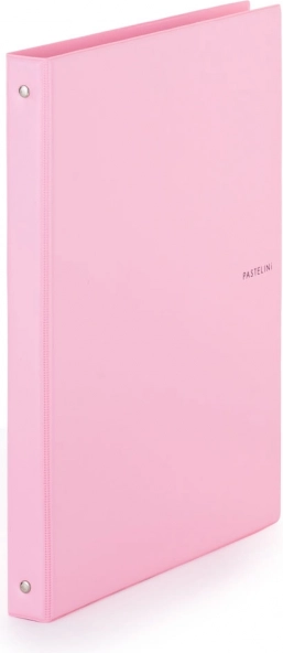 Karis A4 PVC Pastelini lyserød mappe