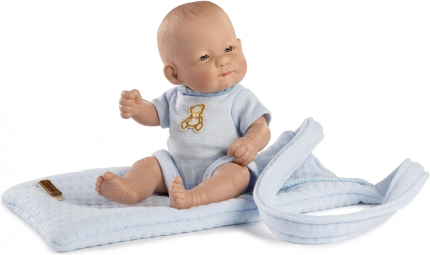 Realistisk babydukke Guca med fuld vinylkrop 25 cm