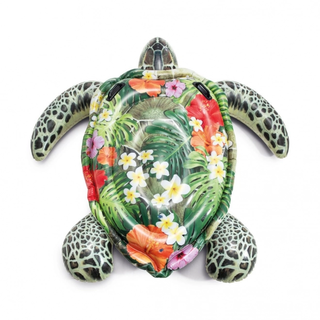Oppustelig liggeunderlag skildpadde med håndtag - 191 cm