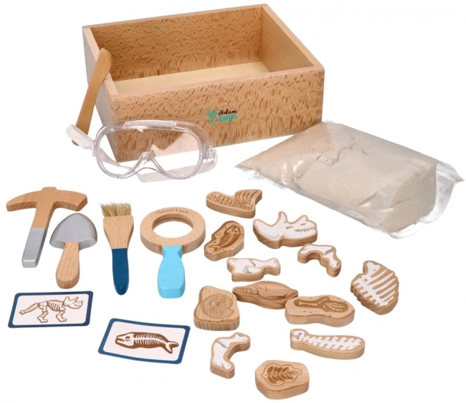 Arkæologisk sæt til børn med kinetisk sand