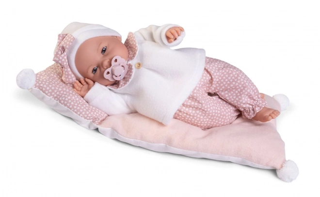 Antonio Juan Bimba blinkende dukke baby med blødt stofkrop - 37 cm