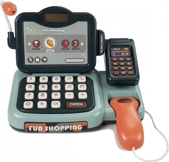 Ægte butikleg med scanner og terminal