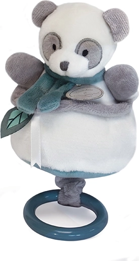 Musikalsk plysbamse panda 20 cm DOUDOU