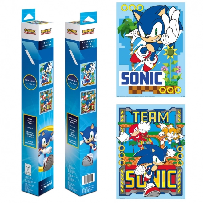 Sæt af mini plakater Sonic