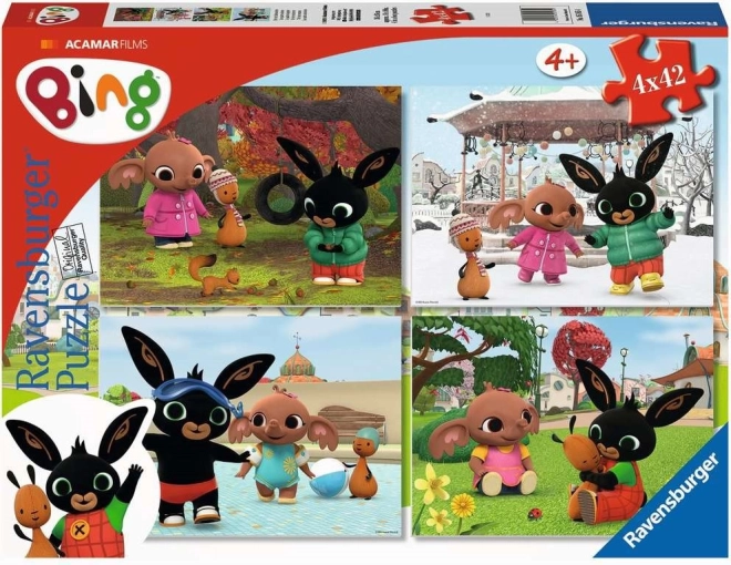 Ravensburger puslespil Bing 4×42 brikker