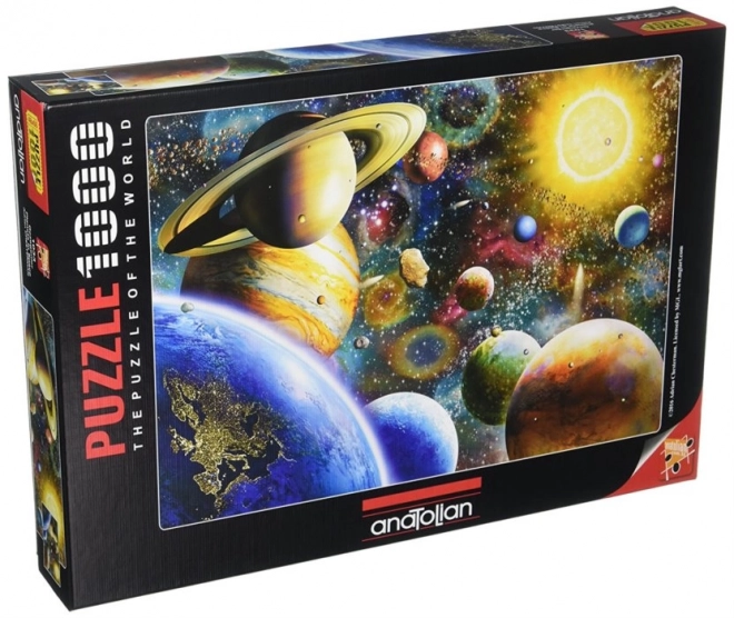 Puslespil med planetmotiver 1000 brikker