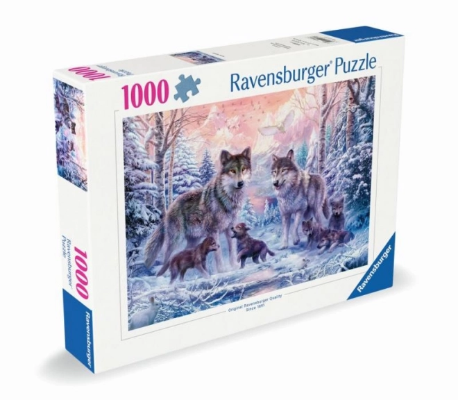 Puzzle Arktiske Ulve 1000 brikker Ravensburger