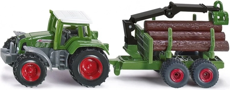 Tømmertrailer med kranarm
