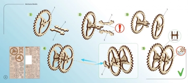 3D puslespil Traktor UGEARS