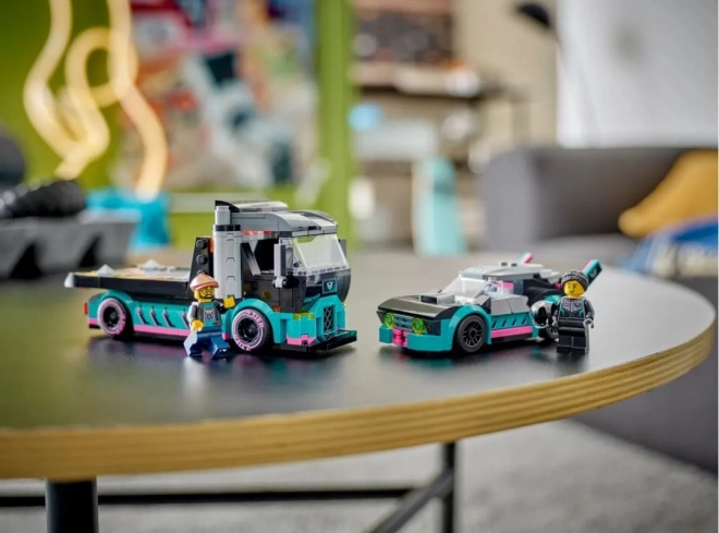 LEGOae City 60406 Lastbil med racerbil