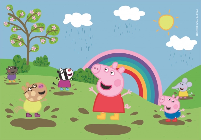 Peppa Gris puslespil 2x60 brikker