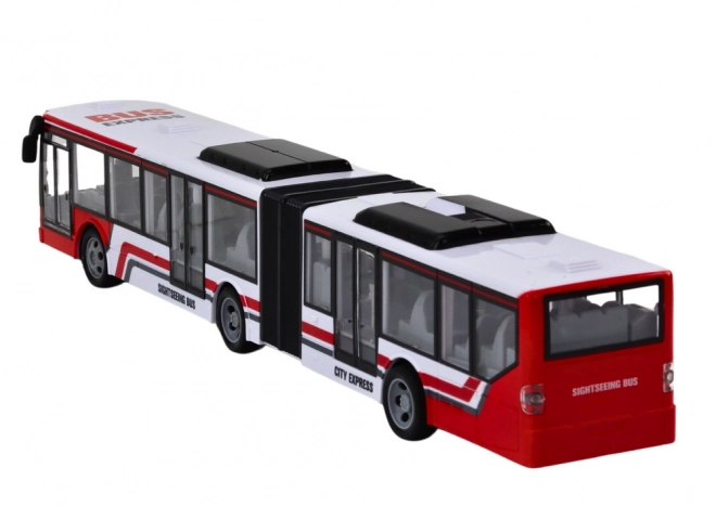 RC fjernstyret bybus rød/hvid