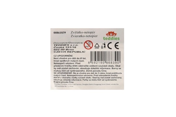 Flagermus 2stk plast 15cm i pose