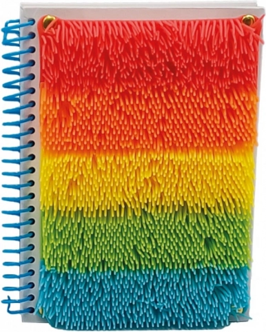 Sensorisk notesbog i multicolor med kvaster A5, 80 ark