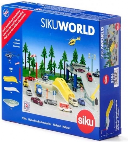 SIKU WORLD helikopter med heliport