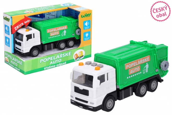 Auto skraldebiler med effekter 17 cm - tjekkisk emballage