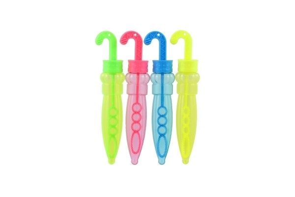 Sæbeboble paraply plast 14cm 4 farver 24stk i kassen