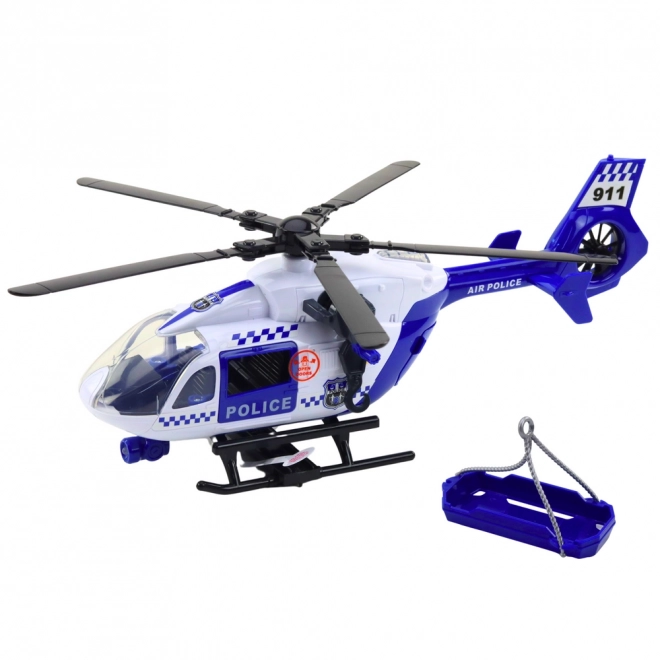 Politihelikopter med lys og lyde