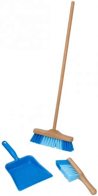 Goki fejesæt med kost 3 stk blå