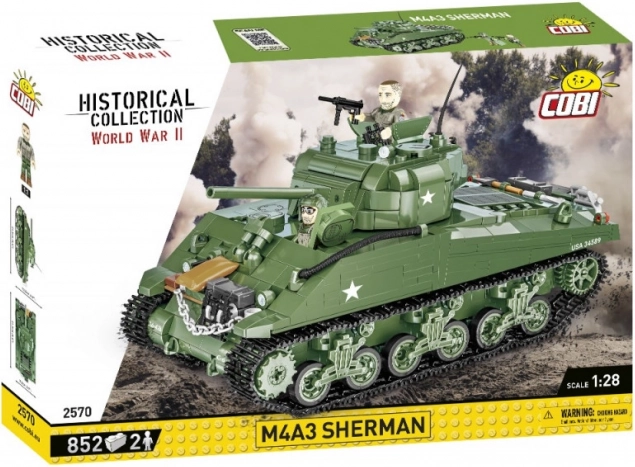 Klodser Historisk Kollektion Anden Verdenskrig M4A3 838 klodser