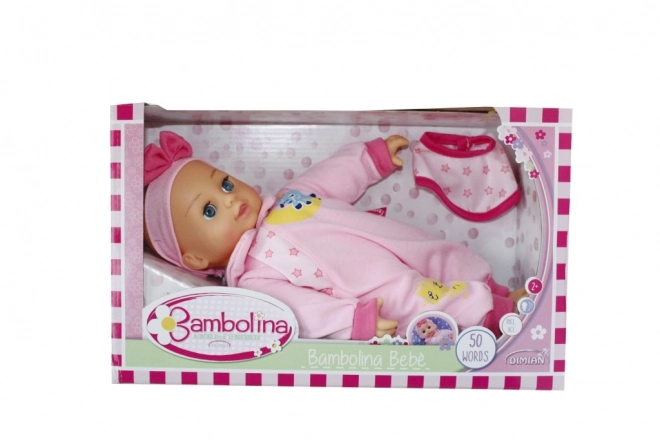Interaktiv dukke Bambolina Bebe 34 cm