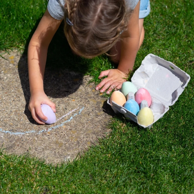 Æggeformet pastelkridt sæt fra Bigjigs Toys