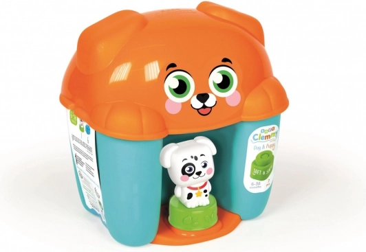 CLEMENTONI Soft CLEMMY boks hund – 6 bløde klodser