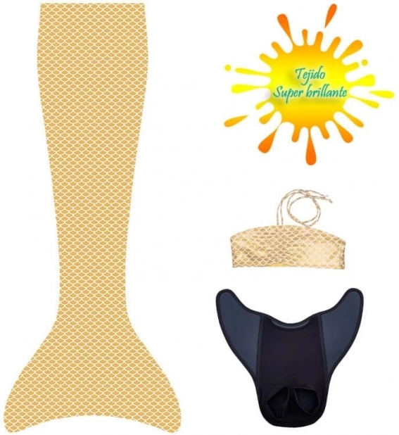 Sæt med finne og bikinier Aquaris Sunny