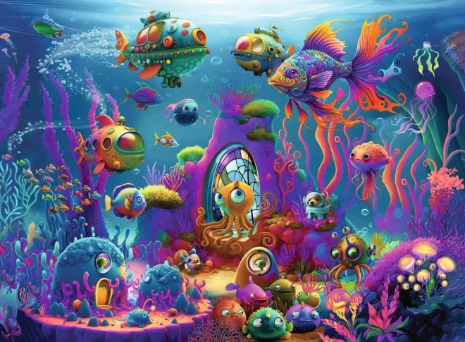 RAVENSBURGER puslespil aliens i havet XXL 150 brikker