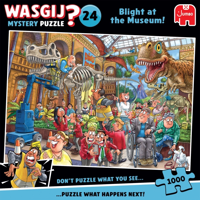 Puslespil JUMBO WASGIJ Mysterium 24: Skimmel på museet 1000 brikker