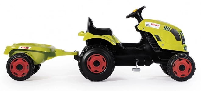 Pedaltraktor CLAAS Arion 400 med vogn grøn