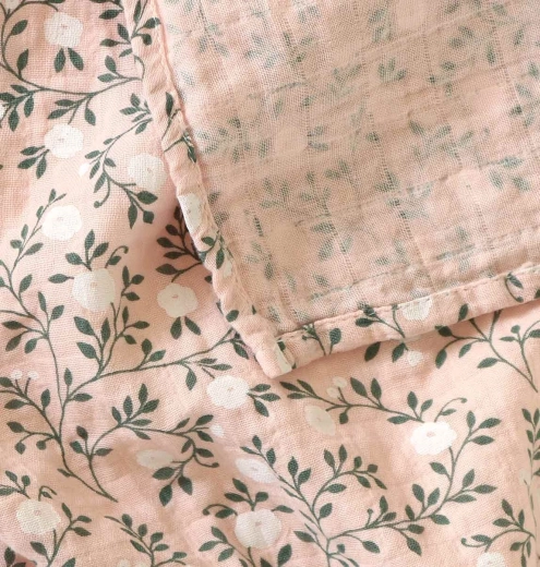 Musselinklude blossom 2 stk. – Støvet pink