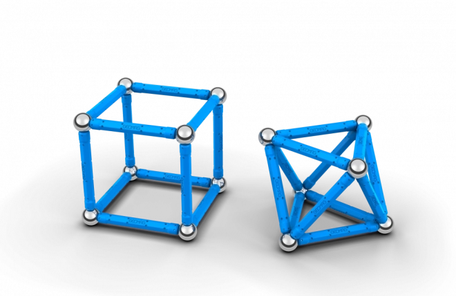 Magnetisk byggesæt Geomag Geometri 48 dele