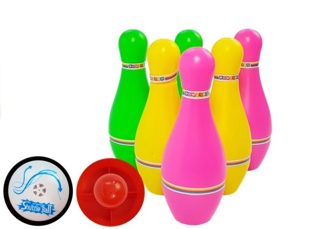 Farverigt bowling sæt med lyseffekter