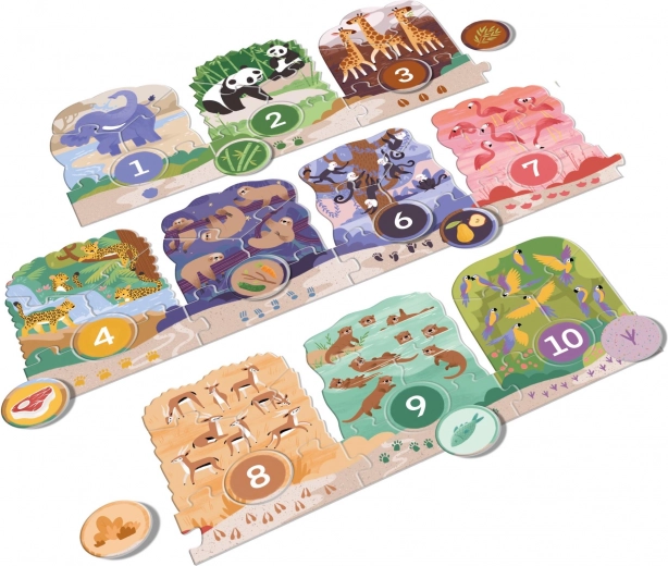 Tælle fra 1 til 10 med dyr