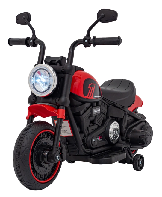 Motocykel Chopper FASTER – Rød