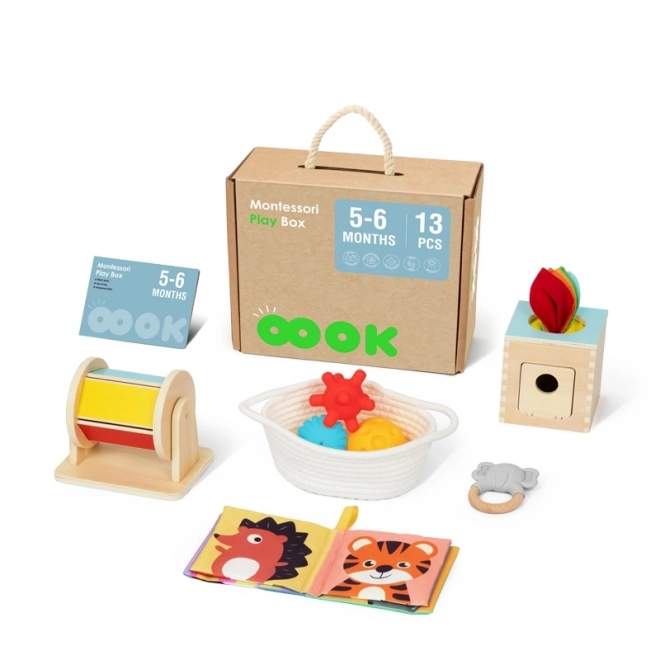 Tooky Toy stor montessori læringsboks 6i1