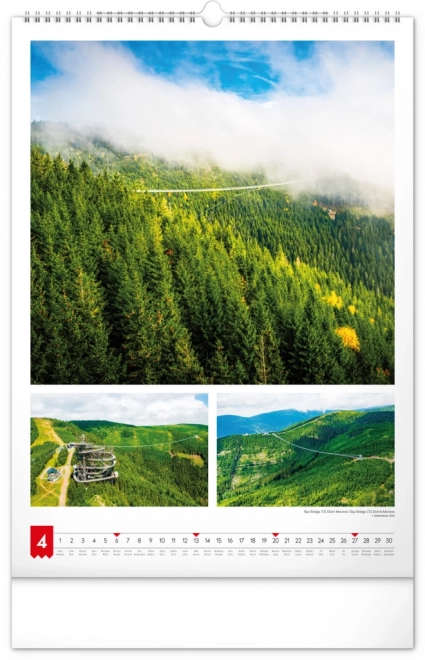 Vægkalender Mit land 2025, 33 × 46 cm
