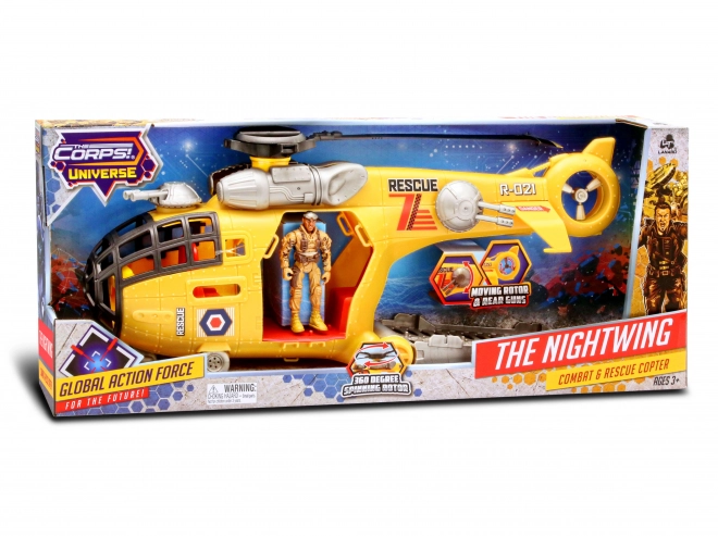 The Corps helikopter The Nightwing med figur 50 cm