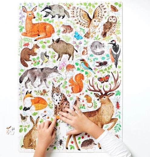 Plakat med spændende fakta om naturen