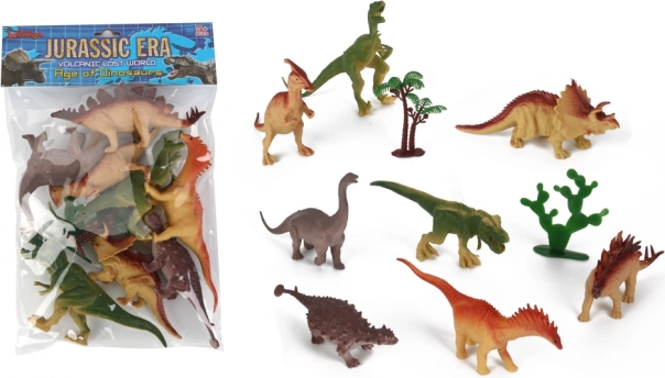 Sæt af plastikdinosaurer – 10 stk.