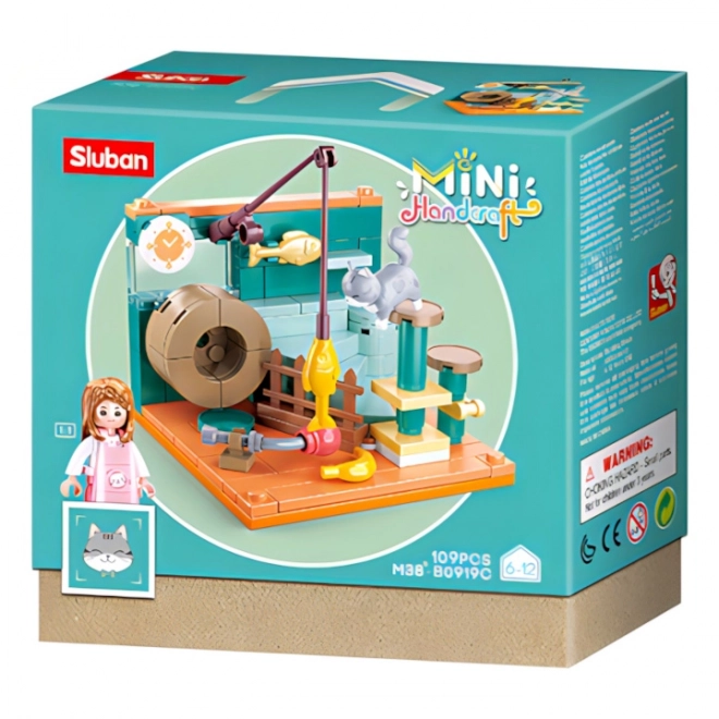 Sluban Mini Fiskerhjørne med Kat