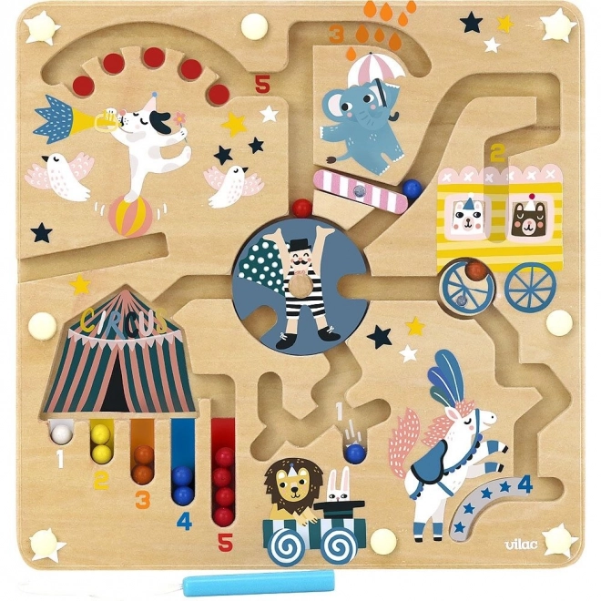 Vilac Magnetisk labyrint cirkus Michelle Carlslund