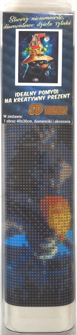 Norimpex Diamantmaleri Halloweenkat 30x40cm