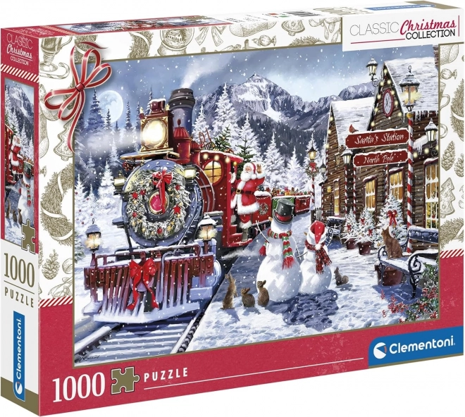 Clementoni Puslespil Julekollektion: Banegård 500 brikker